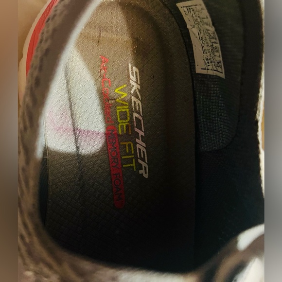 SKETCHERS WOMENS 9 WIDE FIT air cooled memory foam shoe PINK & GREY - Picture 4 of 6